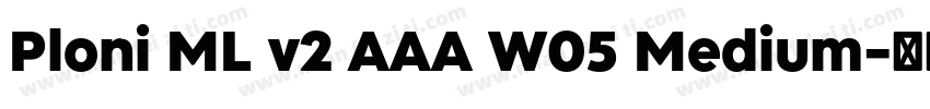 Ploni ML v2 AAA W05 Medium字体转换